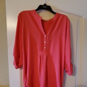 41 Hawthorn Coral Hi/Lo Blouse